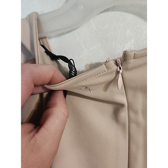 Allegra K Dress Hourglass Flare Zip Closure Back Lace Short Sleeve Sz Large NEW - Picture 9 of 10